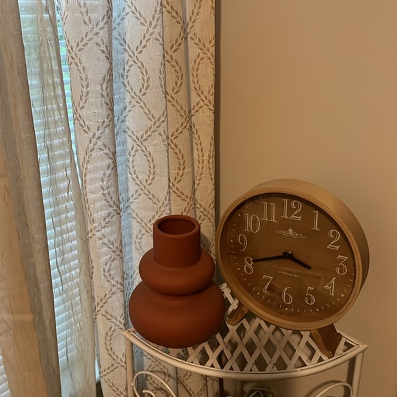 NWT Orgin 21 Orange Ceramic Modern Vase - Picture 5 of 8